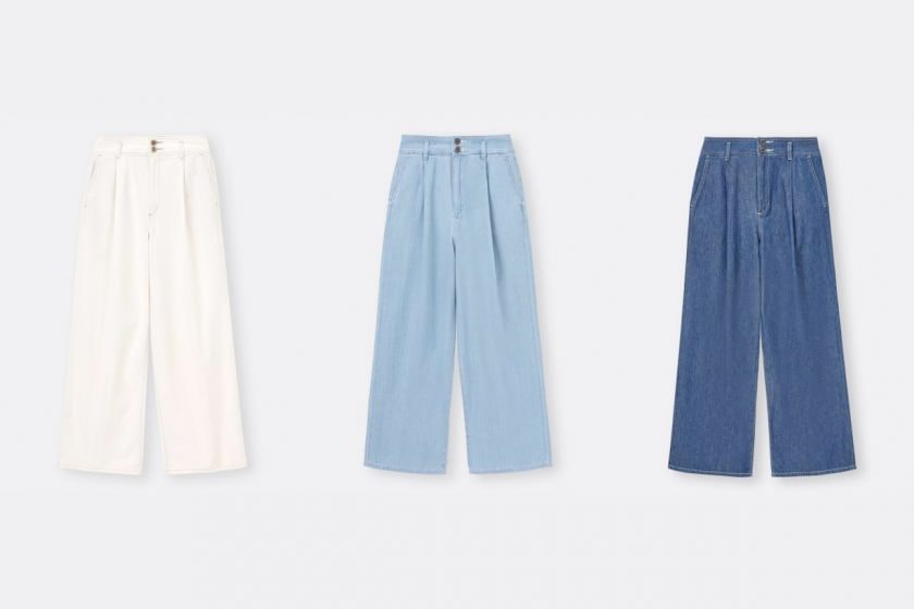 gu jeans wide-leg summer 2022 colorful high waist