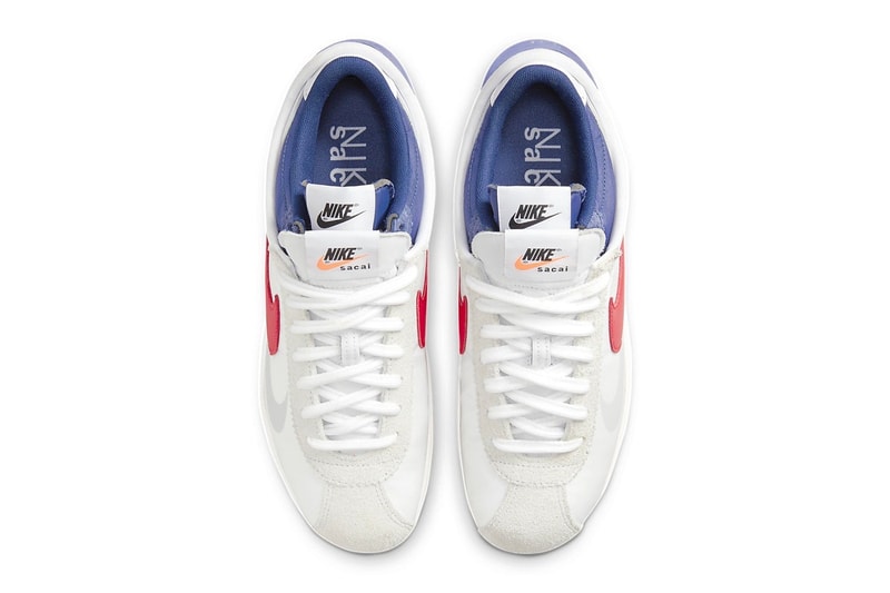 sacai nike cortez detailed look release info 2022 sneakers