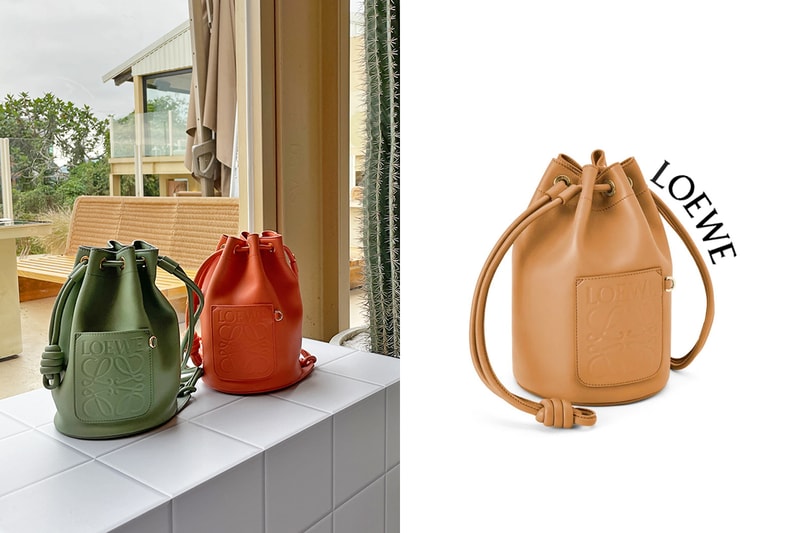 loewe paula's ibiza sailor bag coral geen dessert color 2022