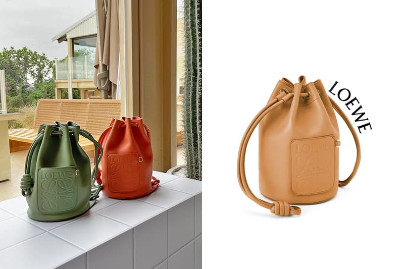 loewe paula's ibiza sailor bag coral geen dessert color 2022
