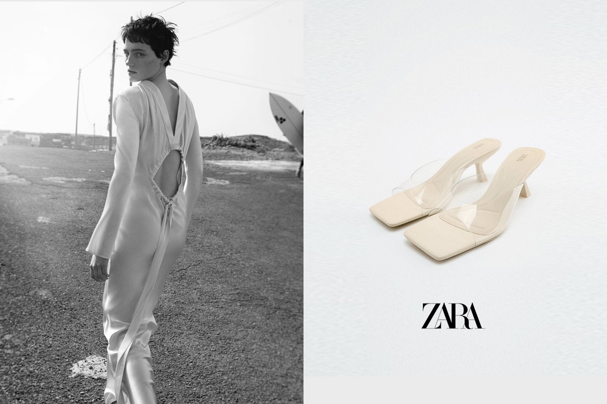 zara clear shoes 2022ss
