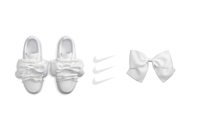 Nike 初戀系：Air Force 1 打了個絕美大蝴蝶結，時髦女生戀愛了！