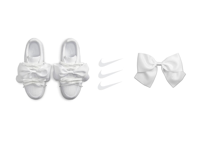 Nike 初戀系:Air Force 1 打了個絕美大蝴蝶結,時髦女生戀愛了!
