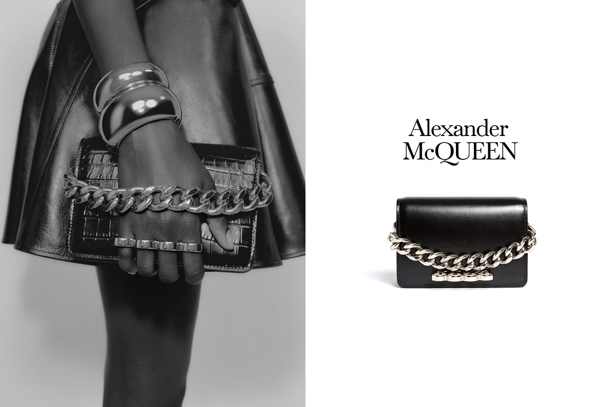 Alexander McQueen Four Ring Mini Chain