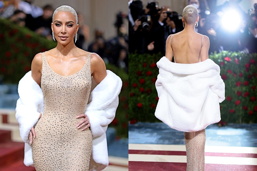 Kim Kardashian Marilyn Monroe dress Met Gala 2022 