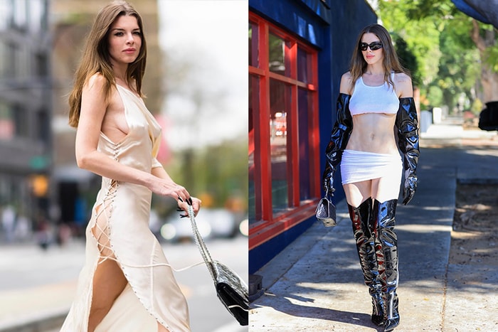 只穿內衣逛超市、迷你 Bra Top、鏤空高衩裙:Julia Fox 的造型還能多前衛?