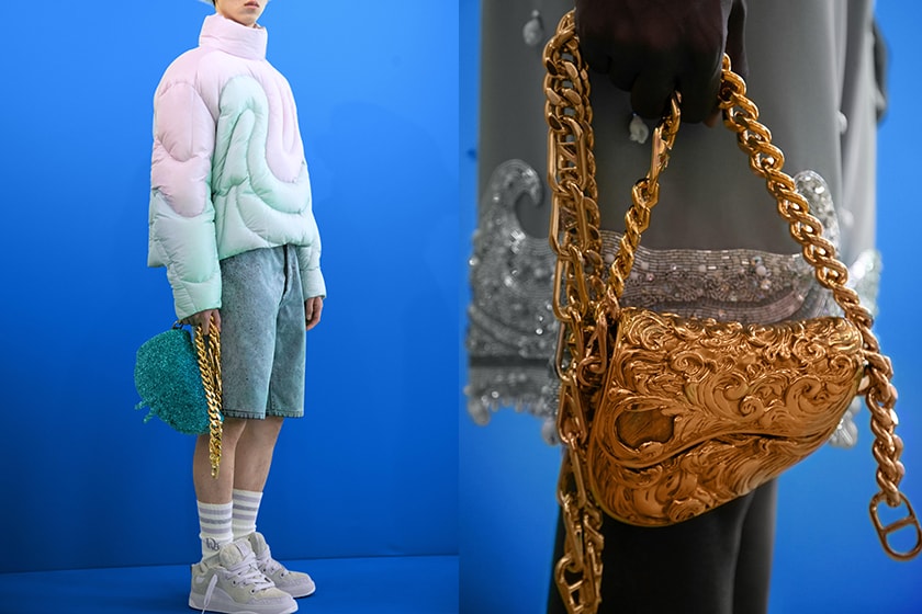 DIOR Spring 23 show Kim Jones ERL Saddle Bag