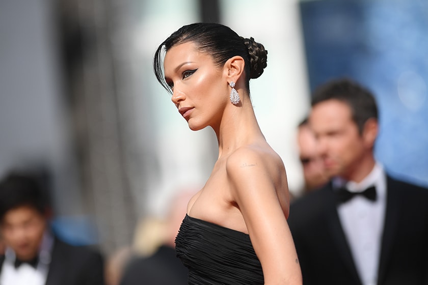 Bella Hadid Festival de Cannes Gianni Versace 1980 Red Carpet dress