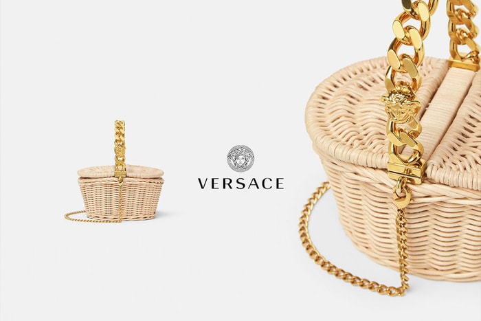 連 Versace 也推出野餐籃,加入鏈條設計更彰顯高級感!