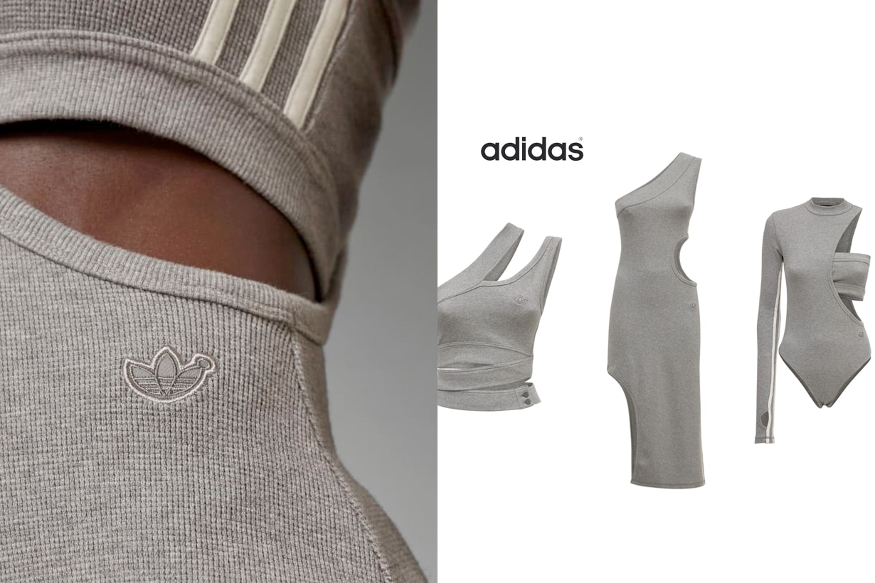 adidas originals blue version grey new items top bottom dress 2022