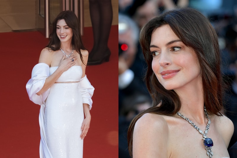 anne hathaway cannes Armageddon Time Armani Privé bulgari 2022 75th red carpet