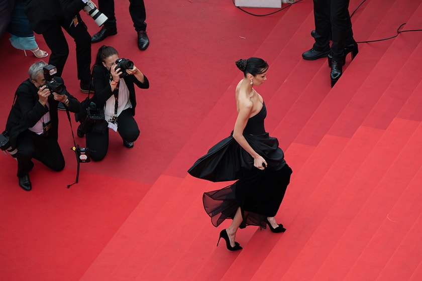 Bella Hadid Festival de Cannes Gianni Versace 1980 Red Carpet dress
