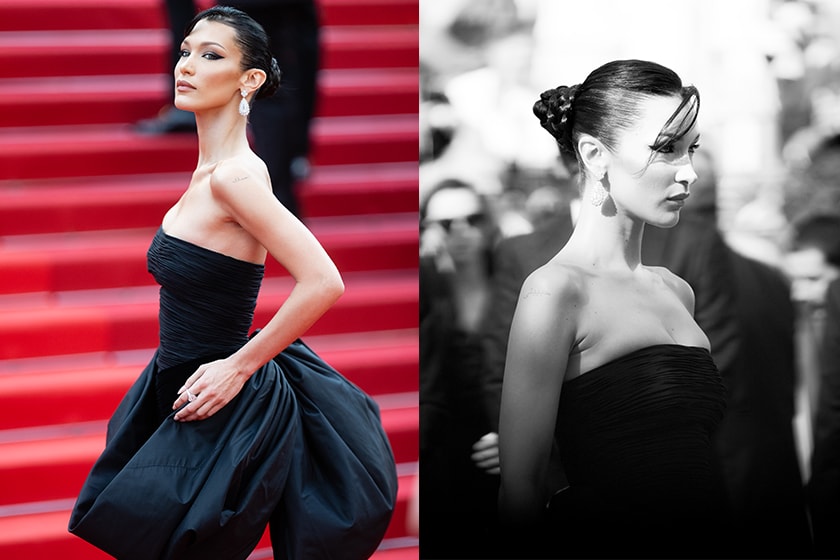 Bella Hadid Festival de Cannes Gianni Versace 1980 Red Carpet dress