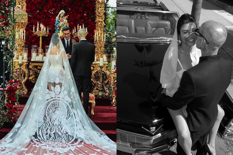kourtney kardashian Dolce & Gabanna wedding kim khloe kendall kylie jenner italy wedding outfits