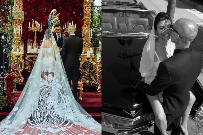 華麗舉行義大利婚禮：Kourtney Kardashian 那一襲絕美復古婚紗！