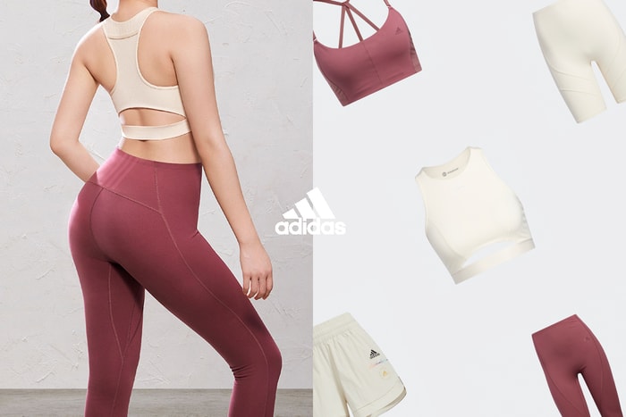 時髦女生激推:adidas 削肩運動內衣+顯瘦緊身褲,完美藏肉組合!