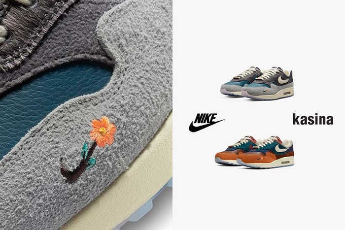 帶花卉的可愛 Swoosh：韓牌 Kasina x Nike Air Max 1 細節滿滿，令人心動！