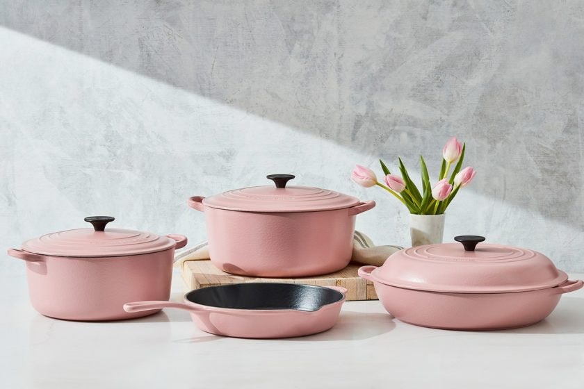 le creuset Classic Matte Sugar Pink reissue comeback