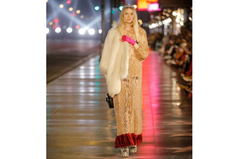 Gucci COSMOGONIE shin min a outfit 2023 resort show