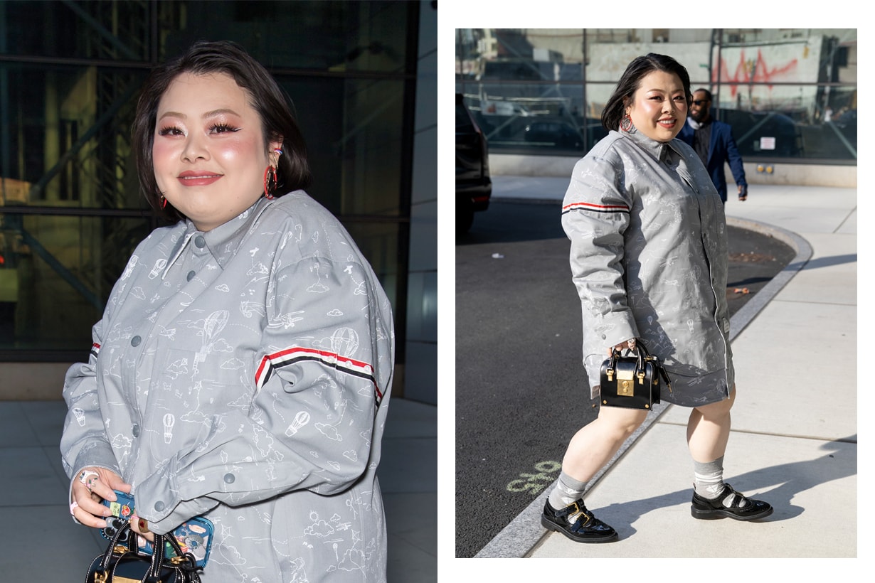 naomi watanabe thom browne 2022 fall style outfit