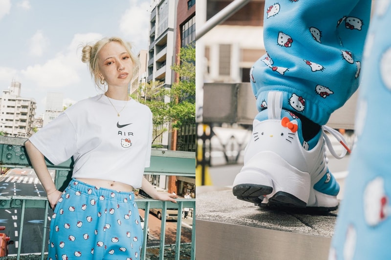nike hello kitty all collab t-shirt air presto hoodie pants 2022 may release