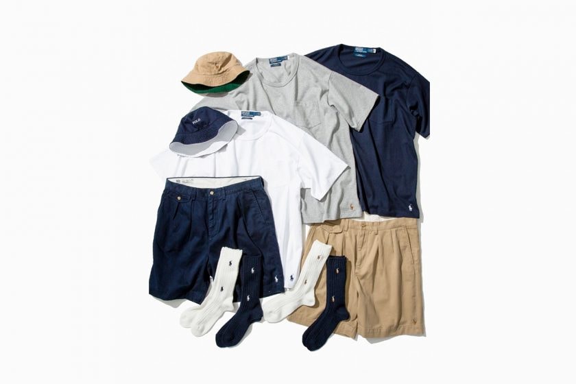 beams polo ralph lauren big collection items 2022 reveal socks shorts tee hat
