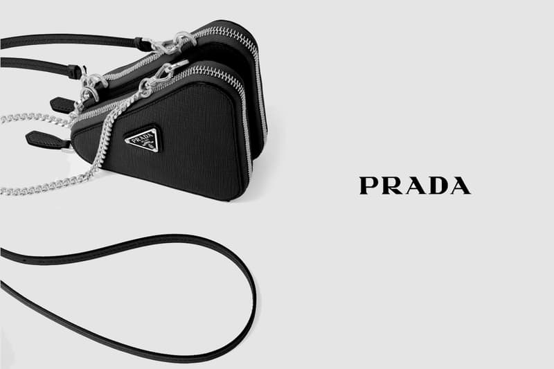 Prada Saffiano Leather Mini Pouch 2-ways small leather goods