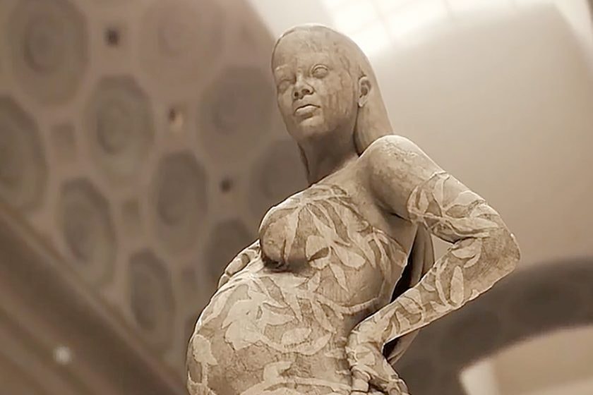 met gala rihanna Eirene statue pregnant 2022 godness