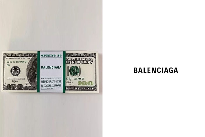 話題滿點:Balenciaga 2023 春夏大秀,邀請函竟是一大疊百元美金?