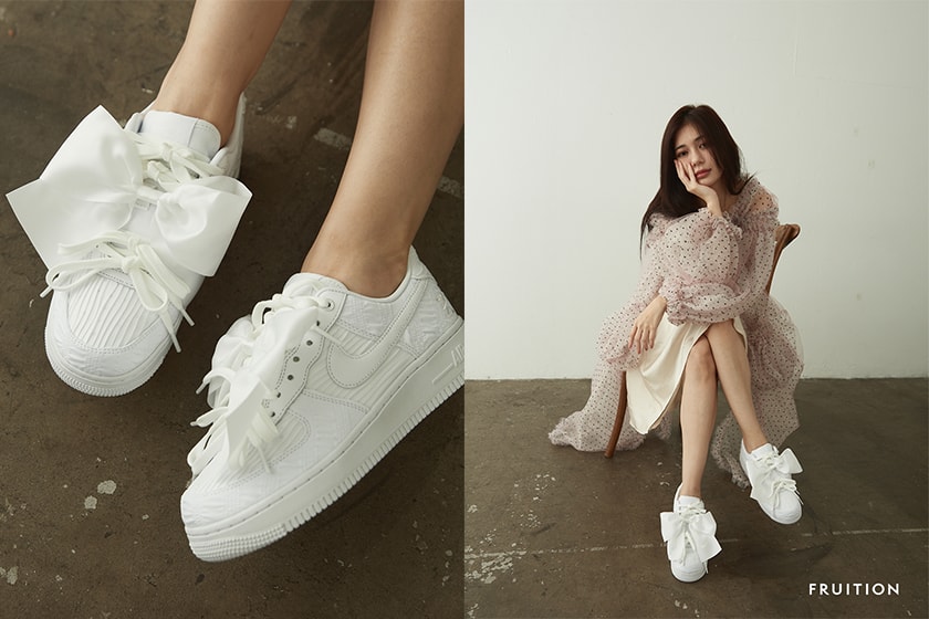 Nike Air Force 1 07 LX Bow white sneakers　