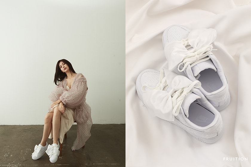 Nike Air Force 1 07 LX Bow white sneakers