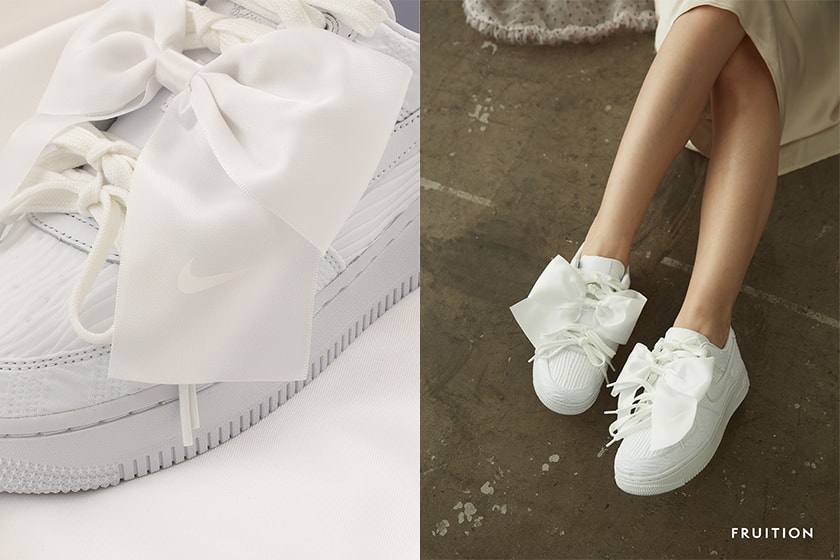 Nike Air Force 1 07 LX Bow white sneakers　