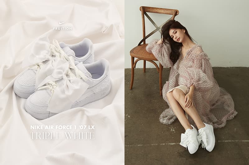 Nike Air Force 1 07 LX Bow white sneakers