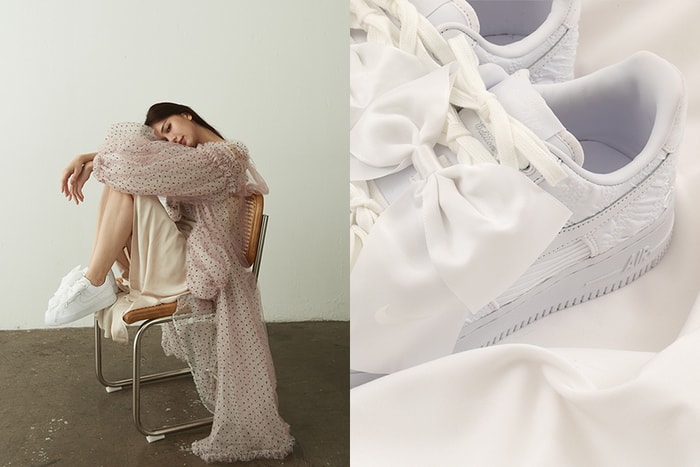 仙氣登場:Nike 夢幻純白蝴蝶結版 Air Force 1,讓時髦女生心動不已!