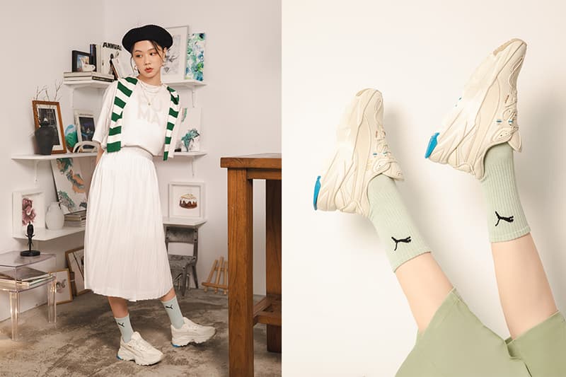PUMA Less is More INFUSE Wild Rider Orkid INFUSE White Sneaker