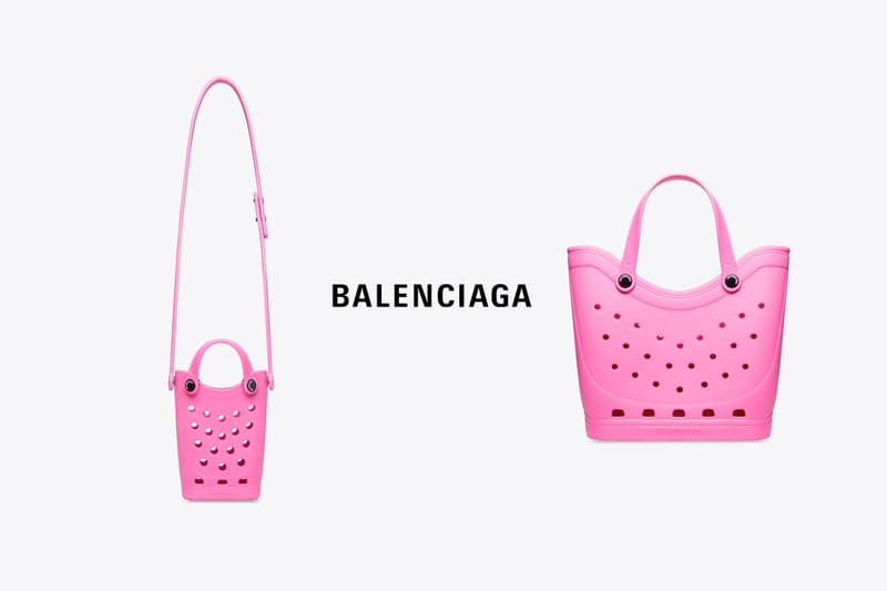 balenciaga crocs tote bag phone holder strap 2022