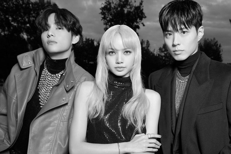 celine lisa bts v Park Bo gum men fashion show look 2023
