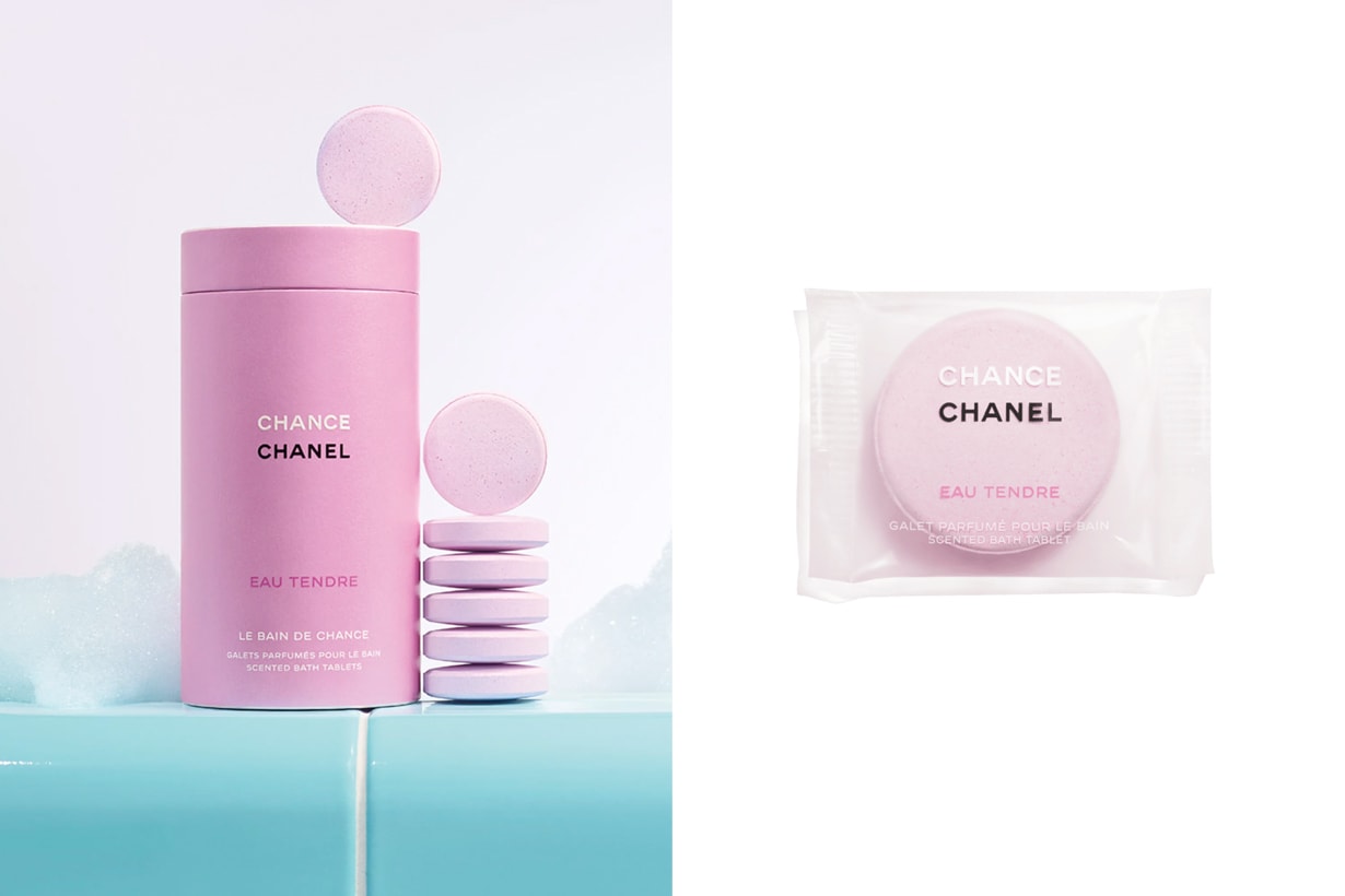 CHANEL Chance Eau Tendre bath limited pink bubble bomb 2022 comeback