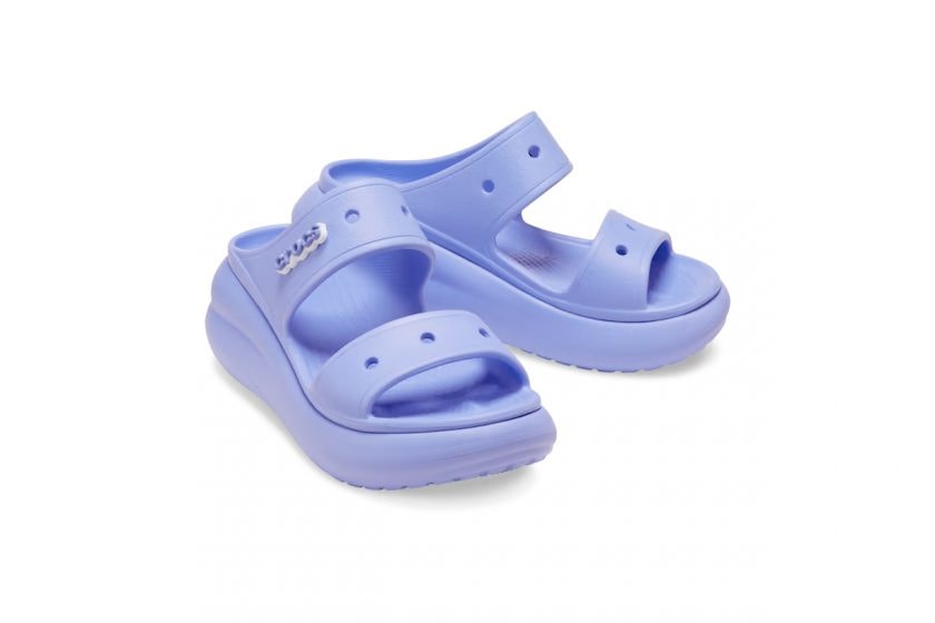 crocs crush sandal 2022 new white black violet summer