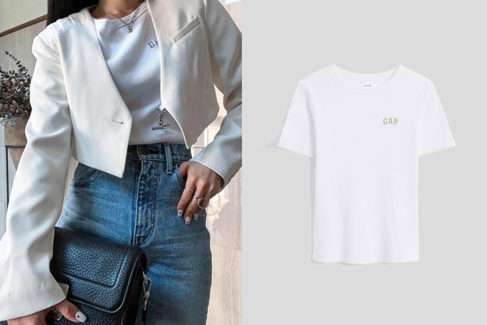 不只可愛還修身:GAP 女友 T 系列,胸前還藏一個小巧 Logo!