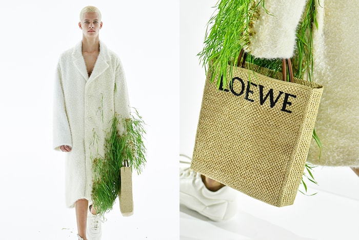 連女生也會被迷倒!草編袋、小方盒...Loewe 男裝秀上矚目手袋逐個捉