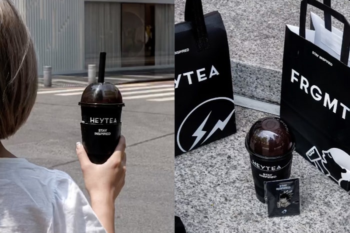 喜茶 HEYTEA x fragment 驚喜聯名：極簡黑色隨行杯、水桶包、限定飲品登場！