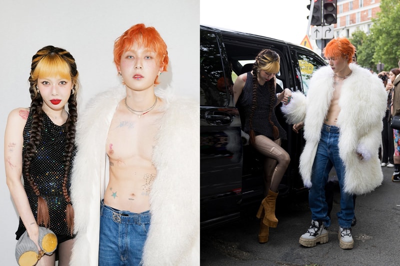 loewe hyuna dawn warm detail show protect love couple style paris