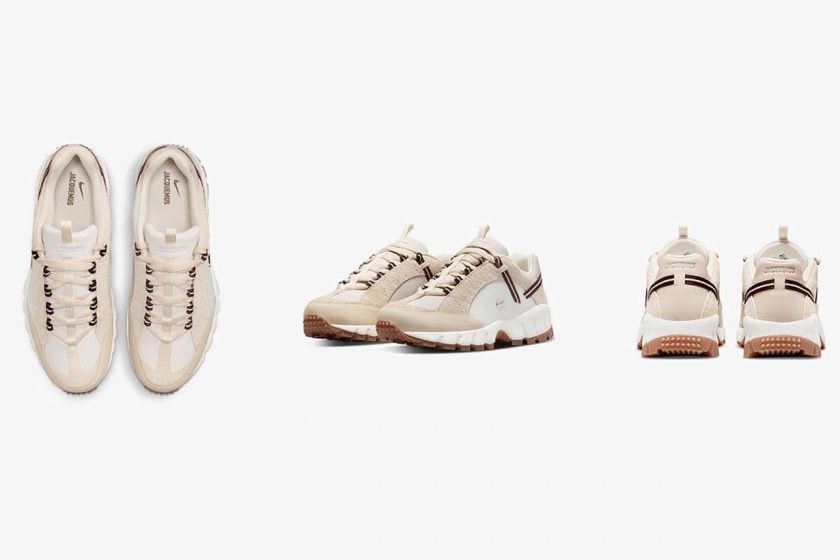 jacquemus nike sneakers detail release date humara acg color 2022 june