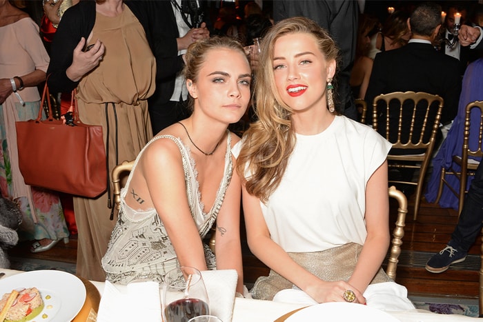 出軌證據流出?疑似 Amber Heard 與 Cara Delevingne 電梯親熱照曝光!