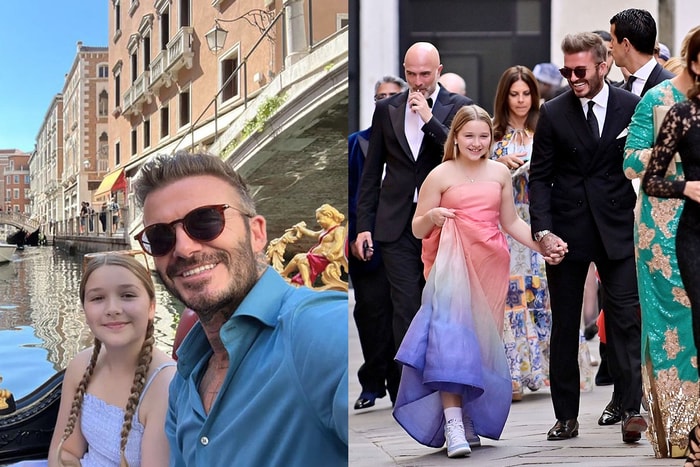 享受與爸爸的度假之旅:10 歲 Harper 身穿小禮服現身義大利!