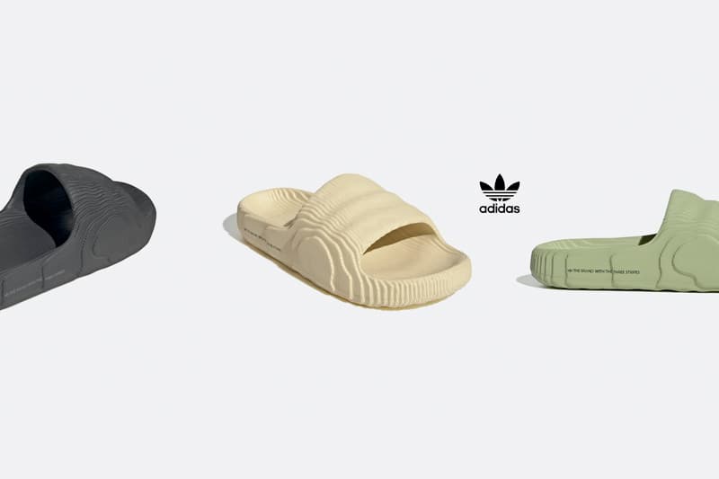 adidas Originals ADILETTE 22 slides 3 color release info where buy price