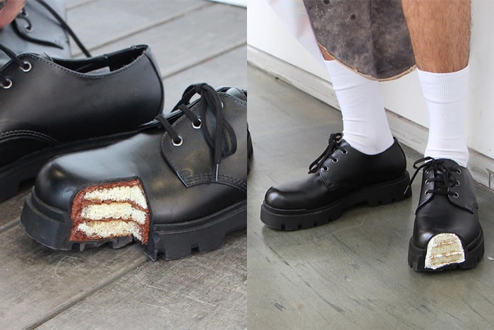 被咬下一角的皮鞋!這款「蛋糕造型」的鞋子正在網絡上瘋傳