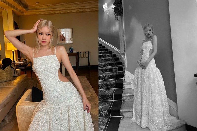 BLACKPINK Rosé Tiffany & Co. Vision & Virtuosity white dress