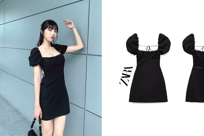 連女明星也不約而同穿上:Zara 綁帶連身短裙,小心機展露性感線條!